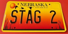 STAG 2 Vanity License Plate Nebraska Protein Coding Gene Stag2 Stag Too picture