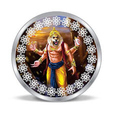 BIS Hallmarked Narasimha Colorful Design 999 Pure Silver Coin 10 gm picture