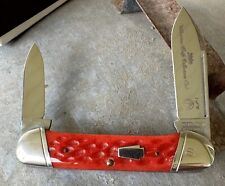 Schatt & Morgan Red Bone Canoe Knife 1 of 50 NIB Queen Cutlery Titusville 2006 picture