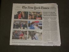 2018 NOVEMBER 6 NEW YORK TIMES - MID TERM ELECTIONS DAY-DIVIDED VOTERS TO DECIDE picture