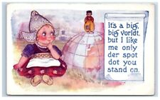 Dutch Kids Comic Themed Vintage Postcard Divided Back 1934 Posted Blamforth picture