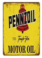 Pennzoil Motor Oil Novelty Metal Sign 12 x 8 Wall Art picture