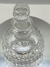 Vintage Waterford Style crystal perfume bottle Cut crystal Made In Ireland Round picture