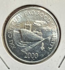 2000 Panama 1 Centesimo UNCIRCULATED 1 Year Type FAO Food Security Coin-KM#132 picture