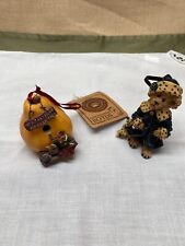 Vintage Boyd's Bears Tree or Wreath Ornaments Pear Tree & Dalmation Lady and Dog picture