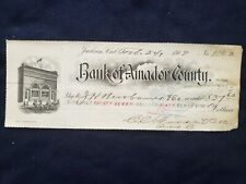 Bank of Amador County Check Jackson California CA J.H. Newbauer & Co. 1919 picture