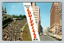 Louisville, KY-Kentucky, Banner Greeting, Derby, Vintage Postcard picture