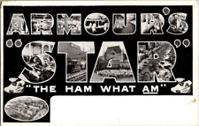 1910. ARMOUR'S STAR ADVERTISING HAM, LRG LETTER. POSTCARD. sc33 picture