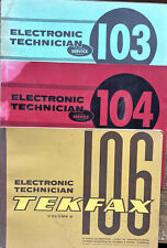 Electronic Technician 103, 104, 106.  Vintage 1959-1963  Manuals. 1 Lot Sale (3) picture