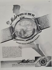 1945 Mido Watch Fortune WW2 X-Mas Print Ad Multifort Super-Automatic picture