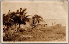 Postcard Ocean View at Tavernier, Florida RPPC Merrick's Camp/Upper Matecumbe Gf picture