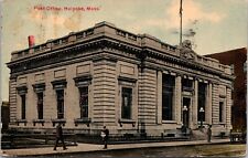 Holyoke, MA Massachusetts, Post Office, Divided Back Postcard Posted 1914 picture