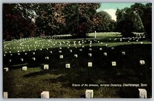 Chattanooga, Tennessee - Graves of Unknown, National Cemetery - Vintage Postcard picture