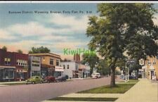 Postcard Business District Wyoming Avenue Forty Fort PA picture