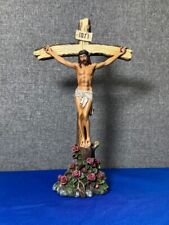 Jesus Christ Crucifix with Roses 11.25