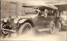 1915 WINTON FIVE-PASSENGER TOURING CAR DRIVER/MECHANIC REAL PHOTOGRAPH 34-31 picture