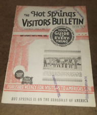 1938 HOT SPRINGS ARKANSAS TOURIST VISITOR GUIDE BOOK picture