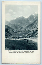 Prali Piedmont Italy Postcard Colle Della Longia Abries c1910 Unposted Antique picture
