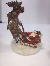 Jamie Design Santa in Sleigh with Reindeer Take Off Figure picture