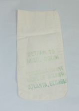 FEDERAL RESERVE BANK Atlanta Return to Mailroom VINTAGE CANVAS COIN BAG  Green picture