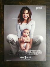 2007 Mariska Hargitay with Baby Got Milk? - Full Page Original Color Ad picture