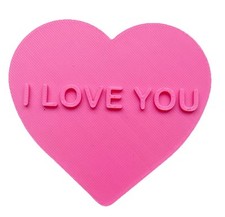 3D Printed Pink I LOVE YOU Heart - Cute Gift for Valentine's or Anniversary picture
