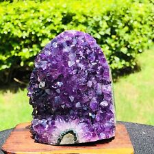 1.78LB Natural Amethyst Geode Quartz Cluster Crystal Specimen Energy Healing picture
