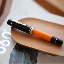 Majohn P139 Retro And Durable Copper Piston Fountain Pen Writing Office Gift Pen picture