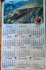 ***VINTAGE 1967 NORTHERN PACIFIC RAILWAY ADVERTISING CALENDAR**W/ MAILING TUBE picture