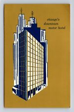 Chicago IL-Illinois, Oxford House Hotel, Mid-Century Design Vintage Postcard picture