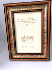 Vntg. Fetco International Cornici Alilano Italy Floral Wooden Picture Frame 4x6 picture