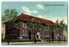c1910s High School Exterior Roadside Mitchell South Dakota SD Unposted Postcard picture