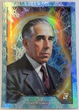 Cardsmiths Space #46 Niels Bohr Aquamarine Gemstone Refractor /15 picture