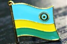 RWANDA Rwandan Metal Flag Lapel Pin Badge *NEW*MIX & MATCH BUY 3 GET 2 FREE picture