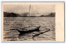 c1910's Filipino Banca Boat Manila Philippines RPPC Photo Antique Postcard picture