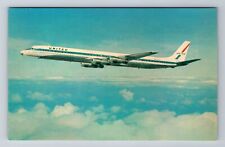 United Super DC-8, Plane, Transportation, Antique Vintage Souvenir Postcard picture