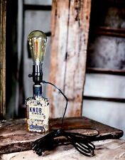 Whiskey Bottle Lamp Knob Creek Shadeless Edison Bulb Amber picture