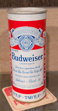 1966 16 OUNCE BUDWEISER TAB TOP STRAIGHT STEEL BEER CAN 5 CITY LOS ANGELES CA #2 picture