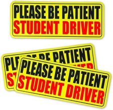 3pcs Student Drive Magnet for (12 x 18) inch, Black&red-magnetic Stickers picture