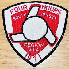 1971 SCCA Sports Car Club of America Four Hours South Jersey Region Patch picture