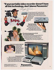 Original 1982 Panasonic VHS System Vintage Print Ad w/Reggie Jackson Angels picture
