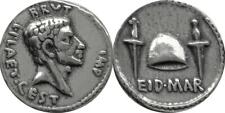 Brutus Eid Mar, Assassination of Julius Caesar Roman REPLICA REPRODUCTION COIN picture