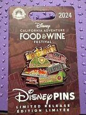 Disney California Adventure Food & Wine Festival 2024 Marketplace Booths Pin LR picture