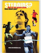 Postcard Steroid abuse National Institute of Drug Abuse USA picture