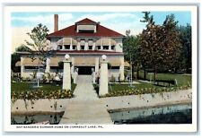 c1930's Nat Sangers Summer Home On Conneaut Lake Pennsylvania PA Postcard picture