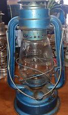 Vintage FAR EAST MKII Chalwyn England Blue Kerosene Lantern picture