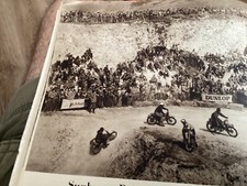 GOLDING BARN BEEDING SUSSEX PERIOD 1955 MOTORCYCLE RACING ARTICLE. picture