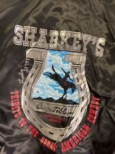 Vintage 1980s Sharkey’s Casino Nevada Casey Tibbs Rodeo Satin Jacket Signed XL picture
