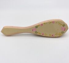 Vintage Celluloid Baby Brush With Hand Painted Floral Design picture