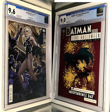 Deathstroke Inc. #1 CGC and Batman: The Long Halloween #10 CGC some Newton Rings picture